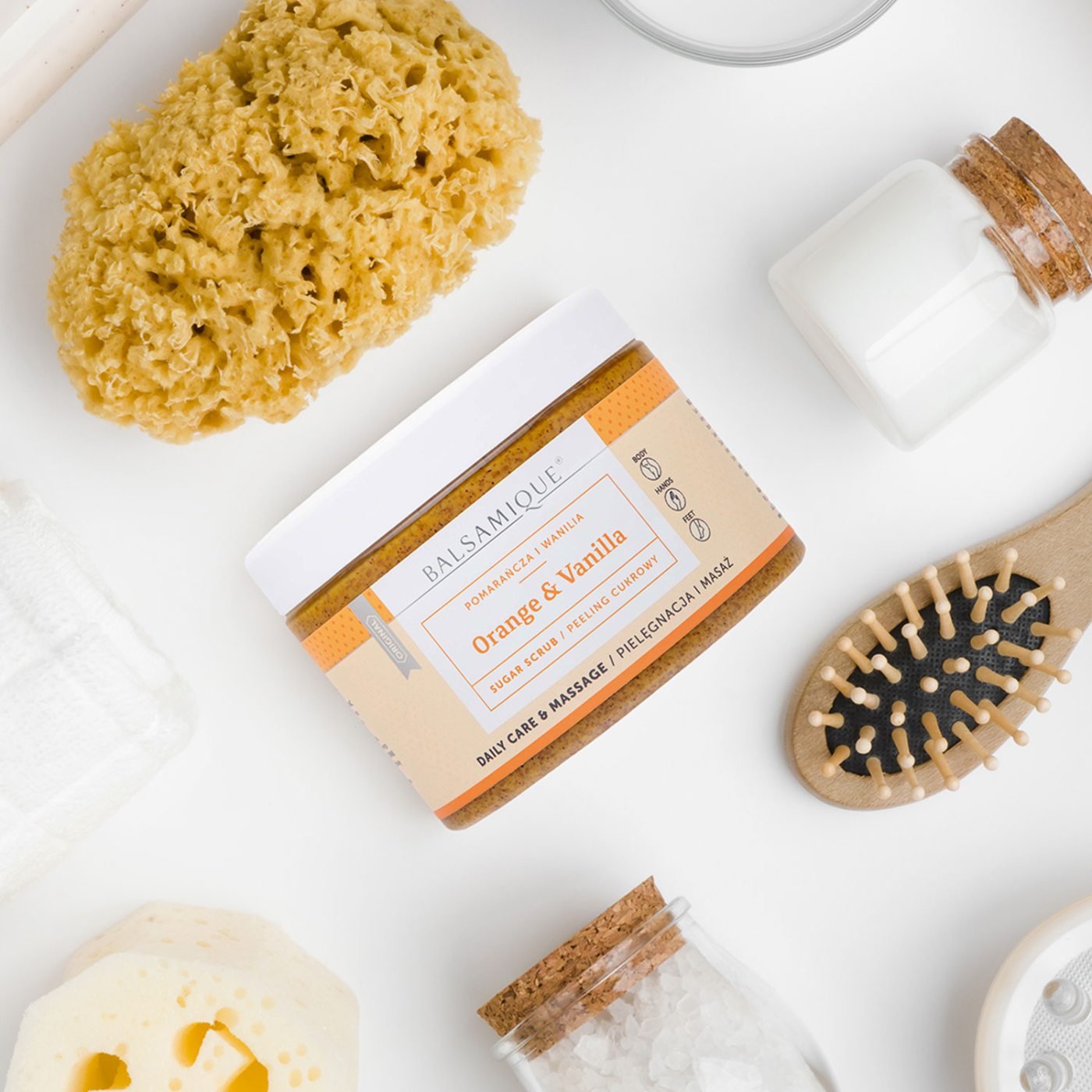 Balsamique body scrubs with natural exfoliants for smooth, glowing skin